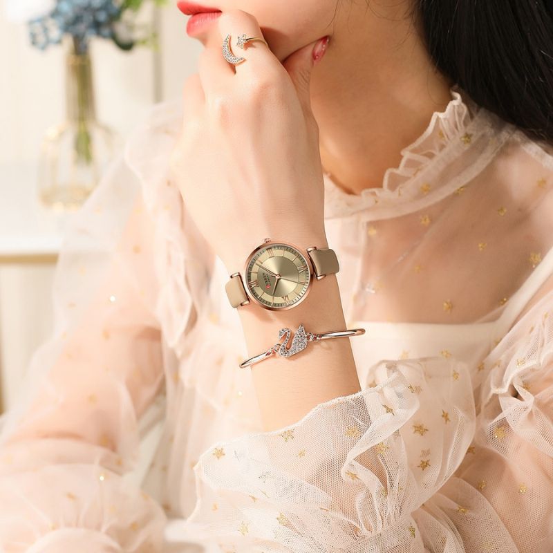 ラグジュアリー防水レディースウォッチ