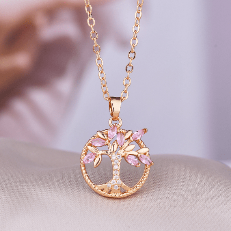 シャイニーツリーペンダントネックレス