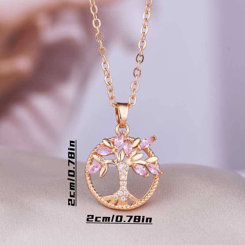 シャイニーツリーペンダントネックレス