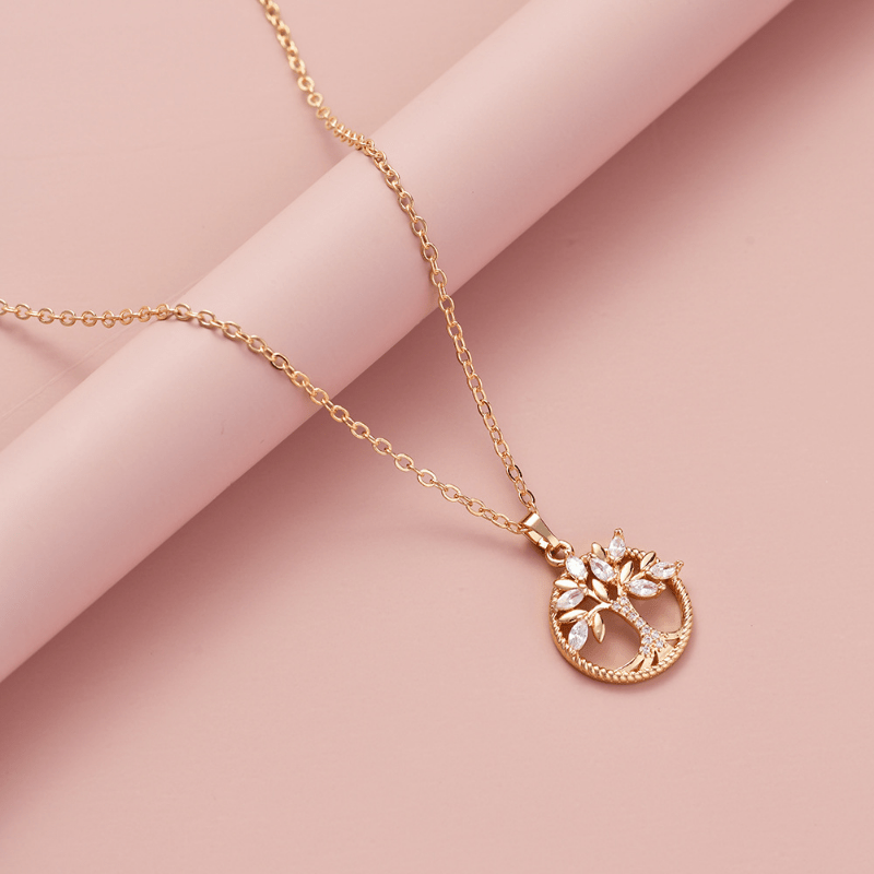 シャイニーツリーペンダントネックレス