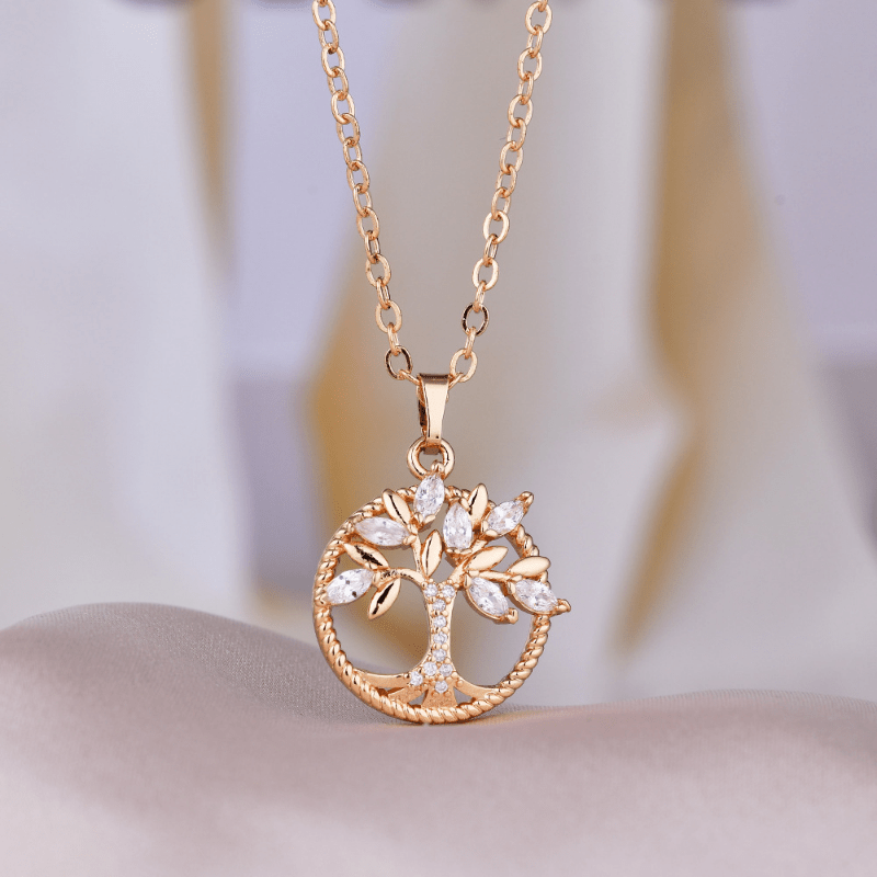 シャイニーツリーペンダントネックレス