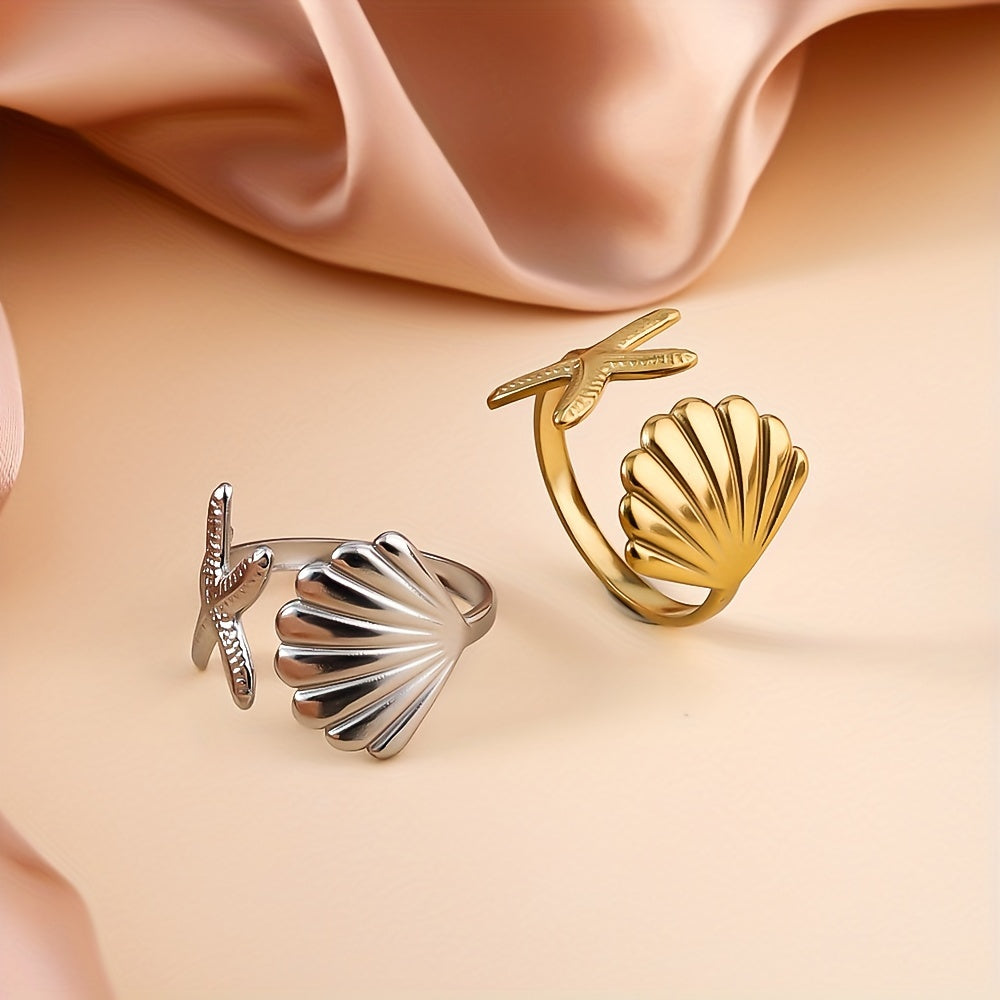 シェル&スターフィッシュ リング