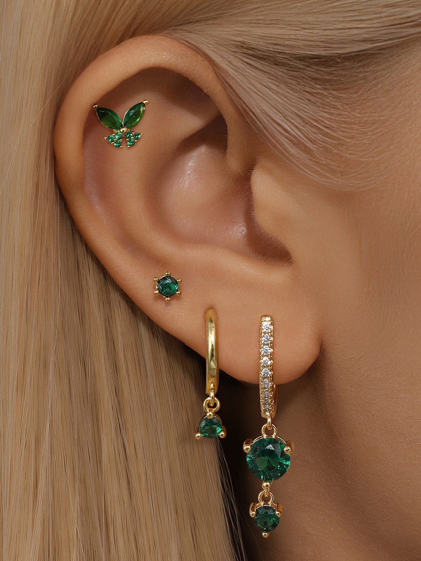 バタフライ&ラウンドドロップセット