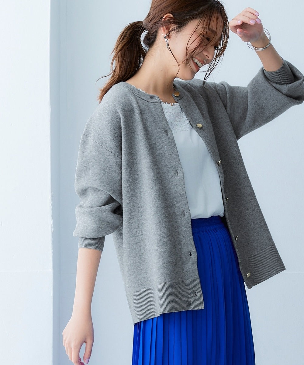 ニットボタンカーディガン