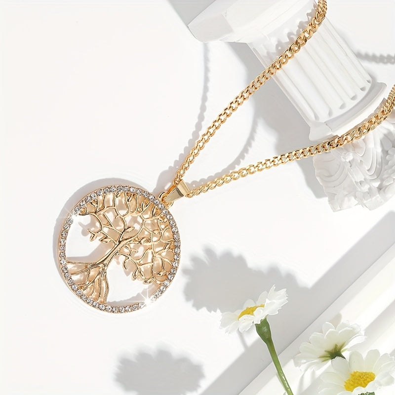 サークル型ツリー・オブ・ライフ ペンダントネックレス