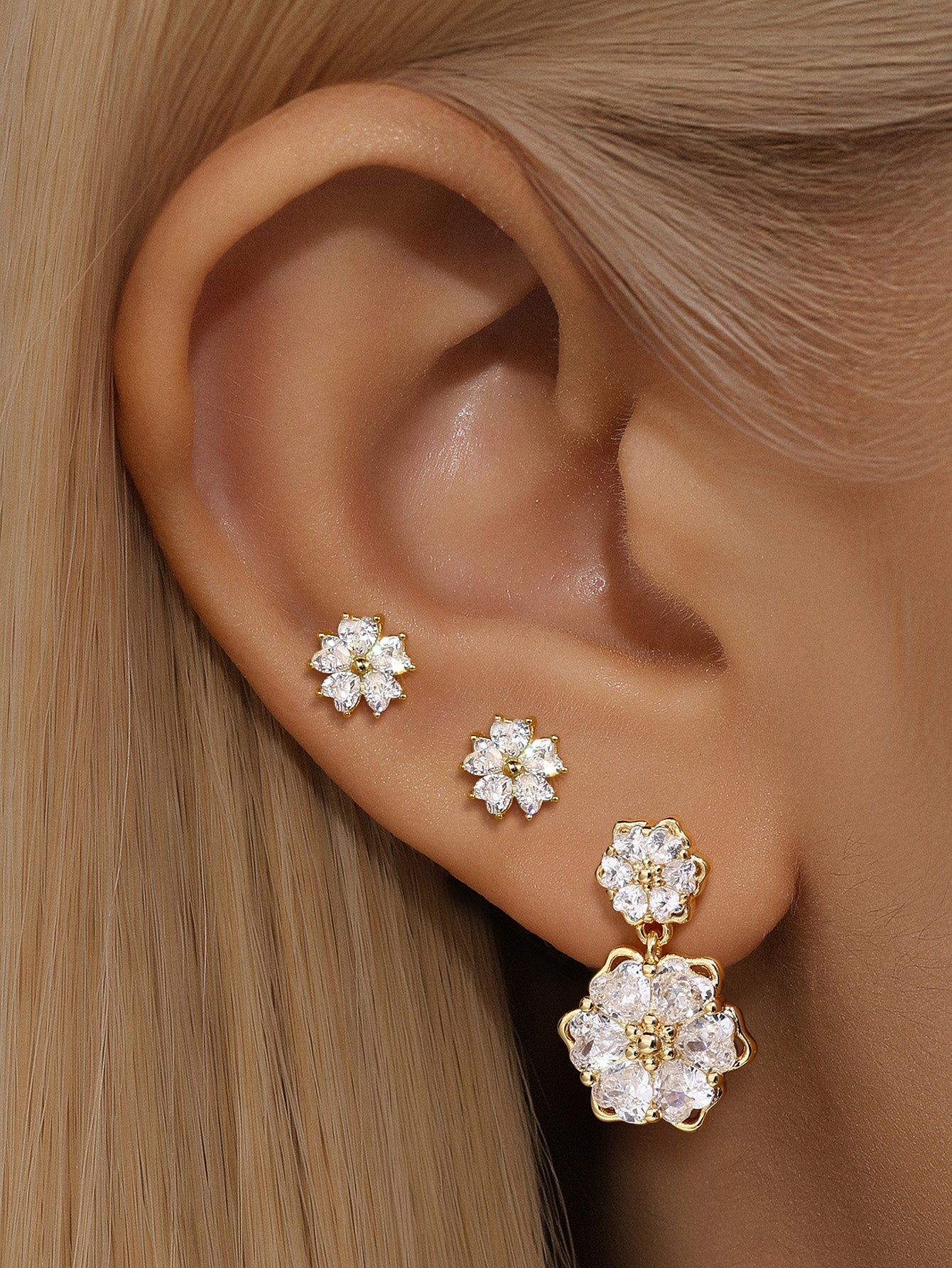 フローラルラブ ジルコンピアス