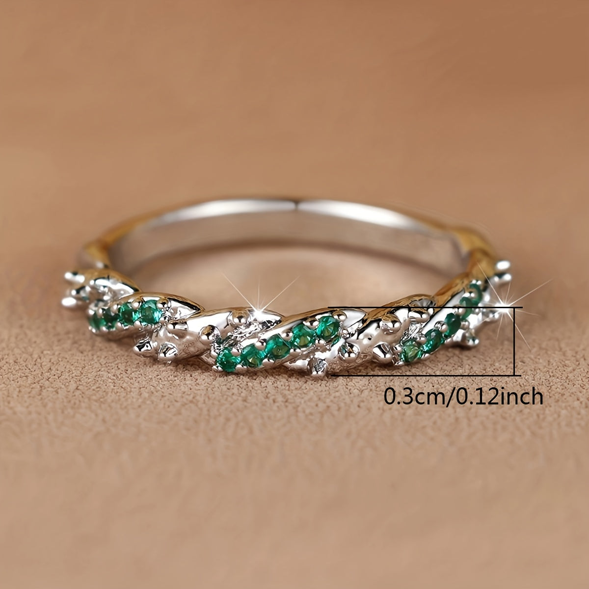 グリーンジルコニア リング