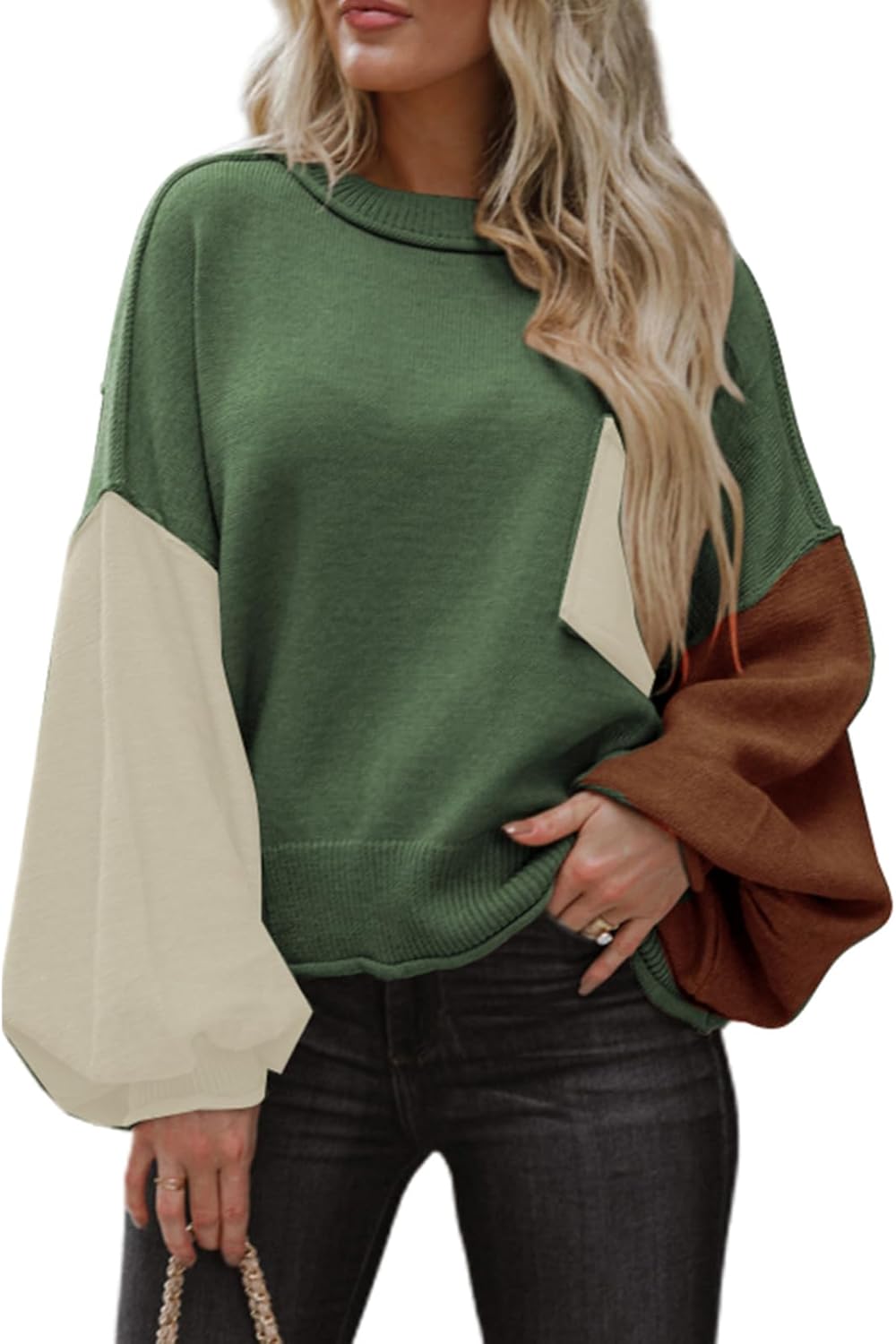 ランタンプルオーバーセーター