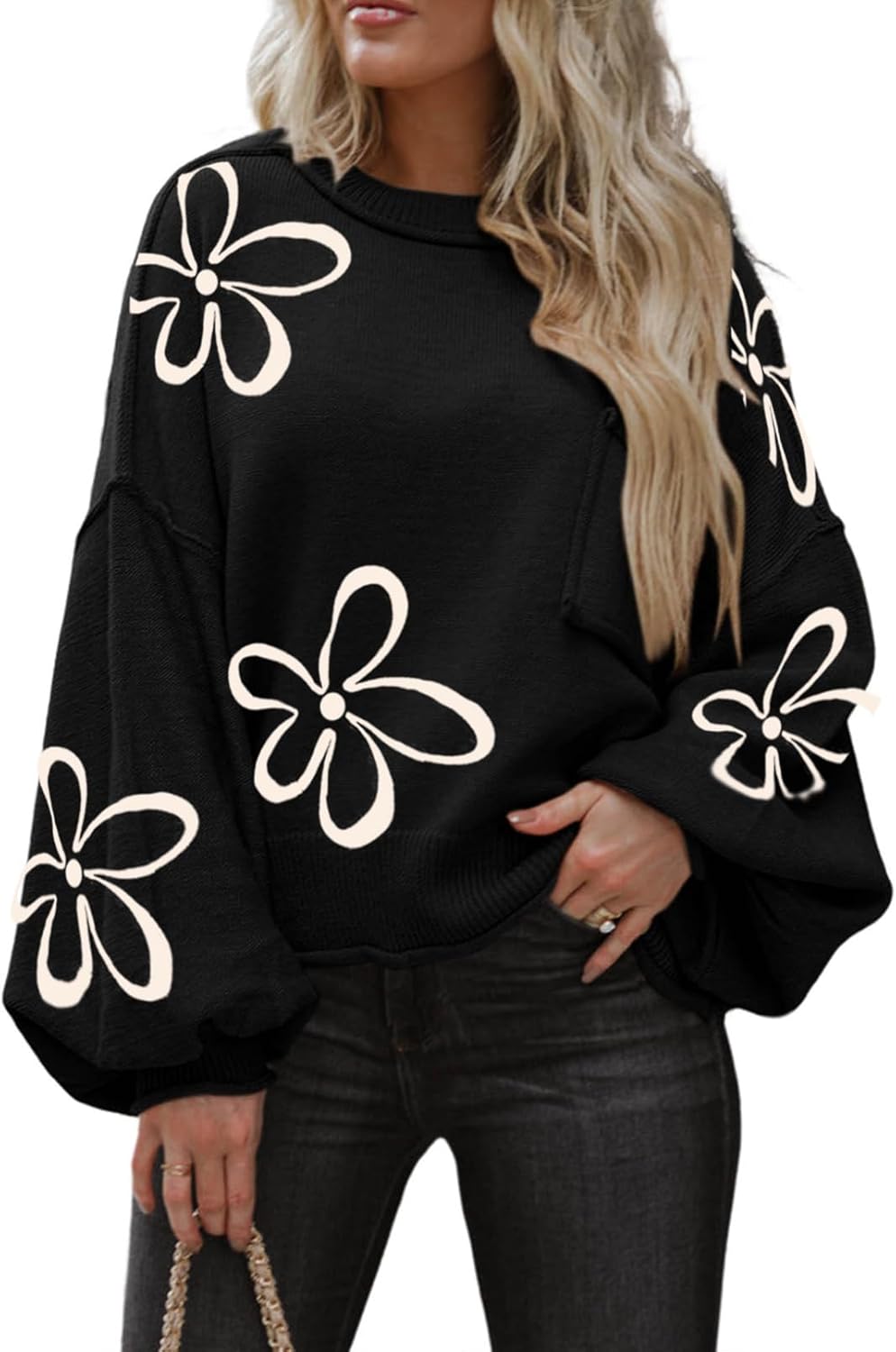 ランタンプルオーバーセーター