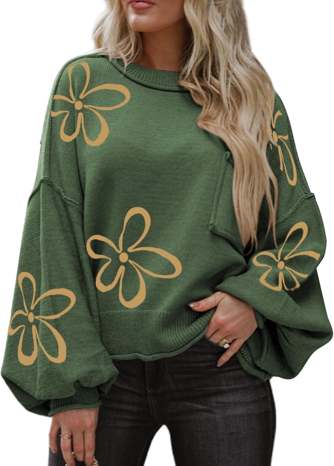 ランタンプルオーバーセーター