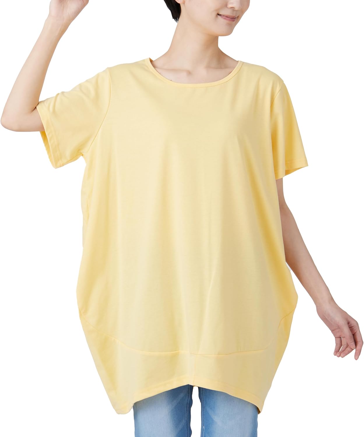 コクーンチュニックドレス