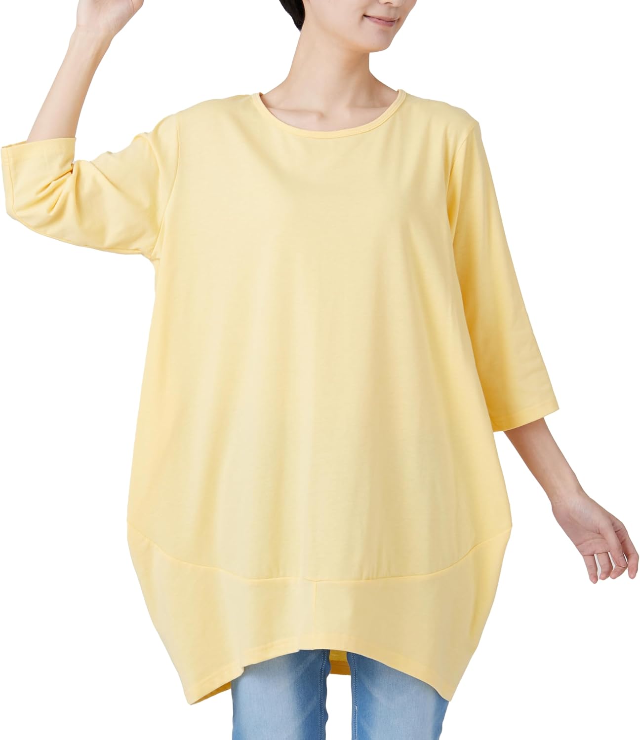 コクーンチュニックドレス