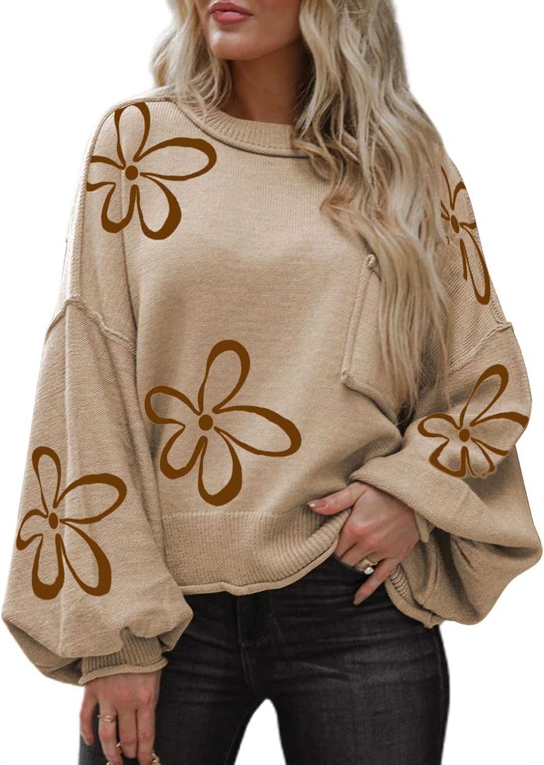 ランタンプルオーバーセーター