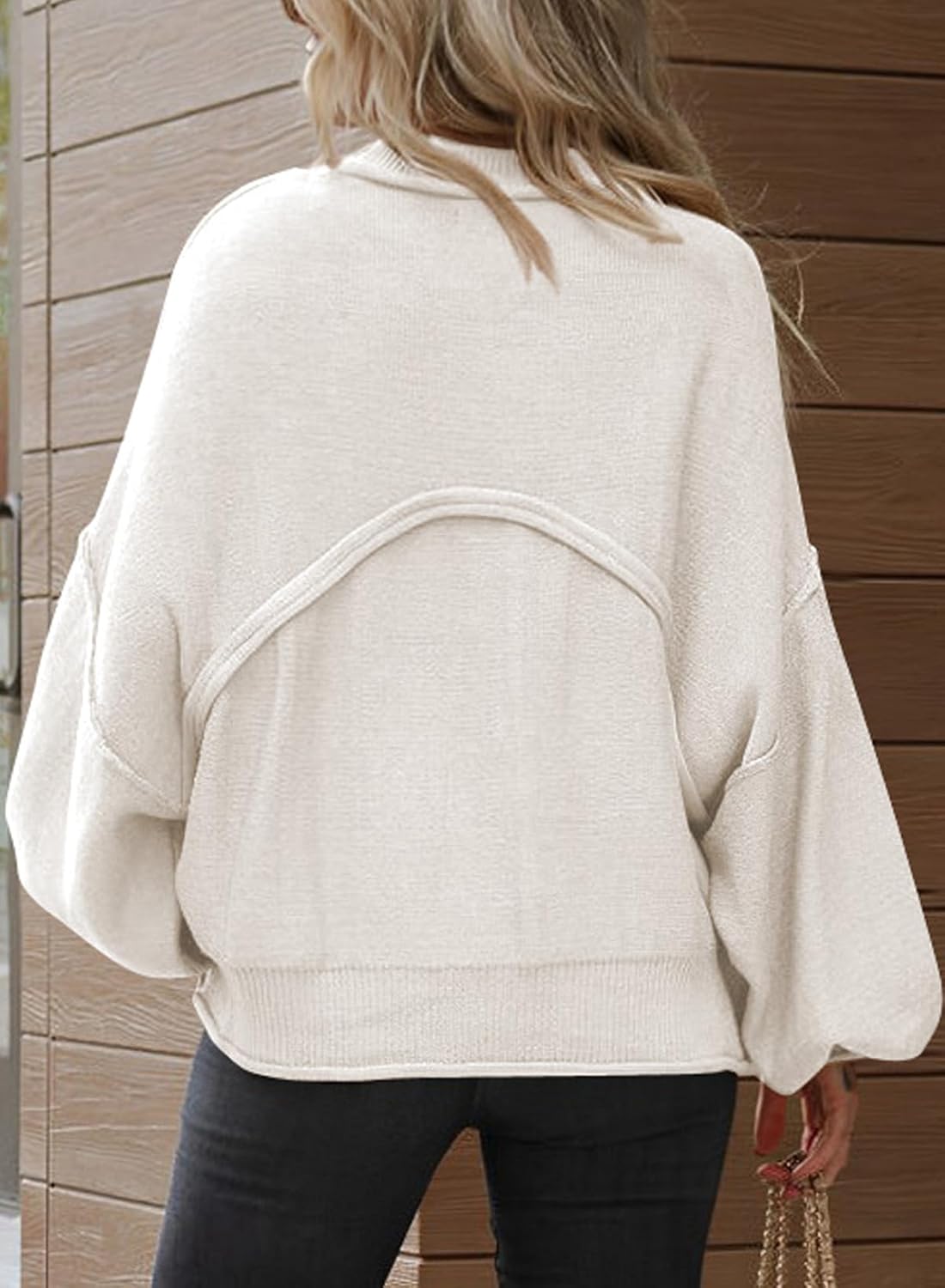 ランタンプルオーバーセーター