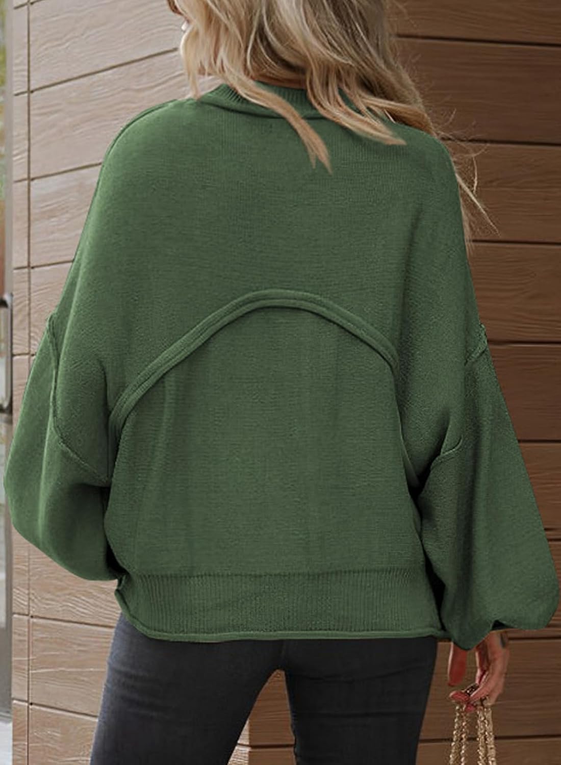 ランタンプルオーバーセーター