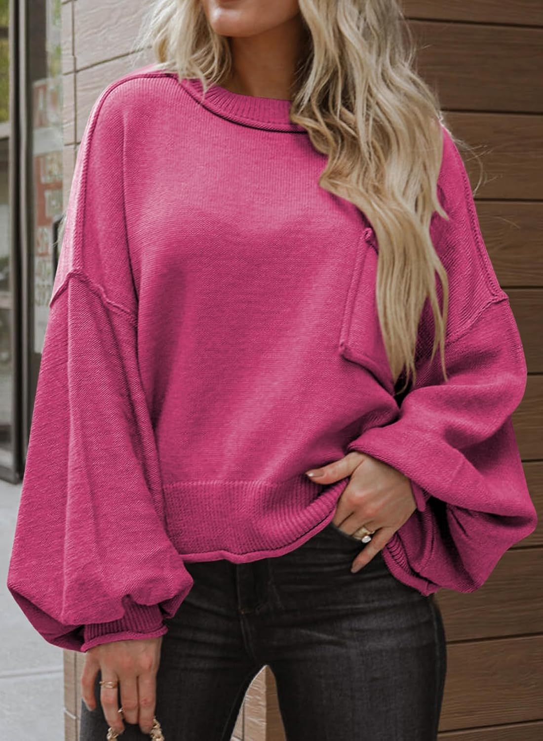 ランタンプルオーバーセーター