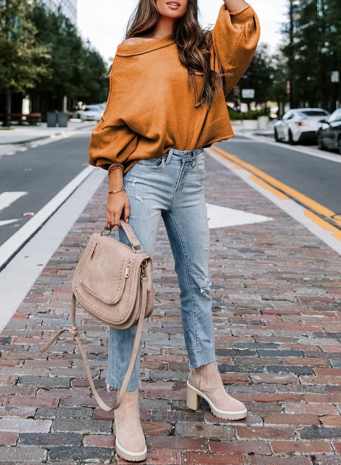 ランタンプルオーバーセーター