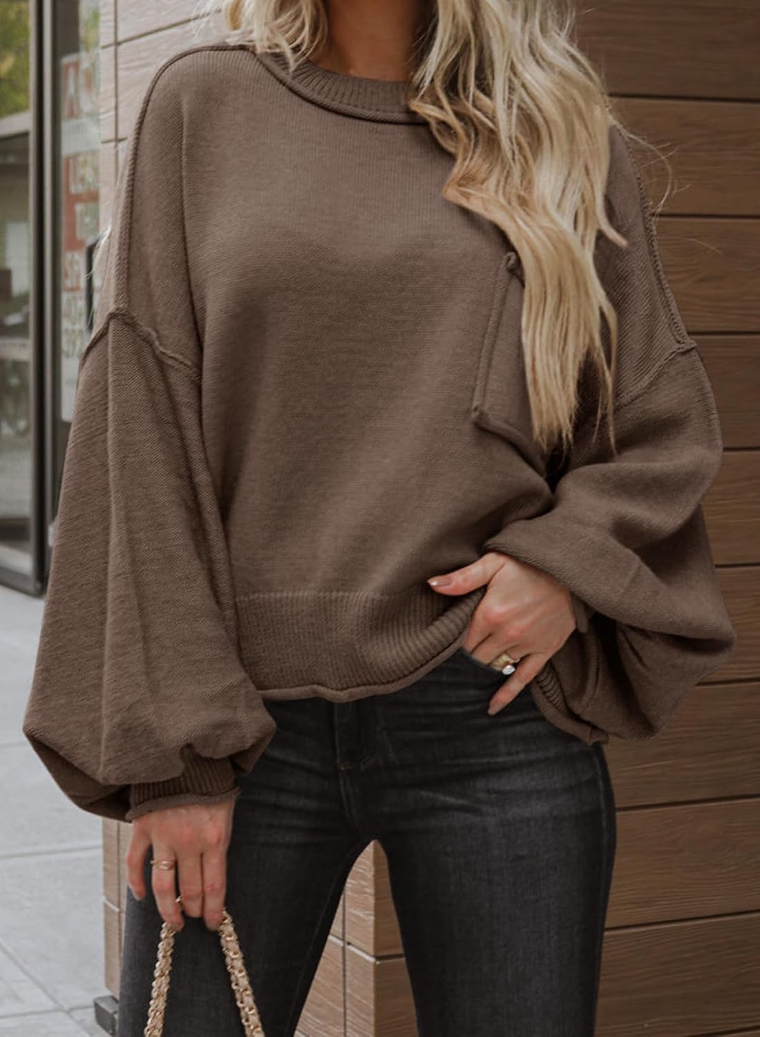 ランタンプルオーバーセーター