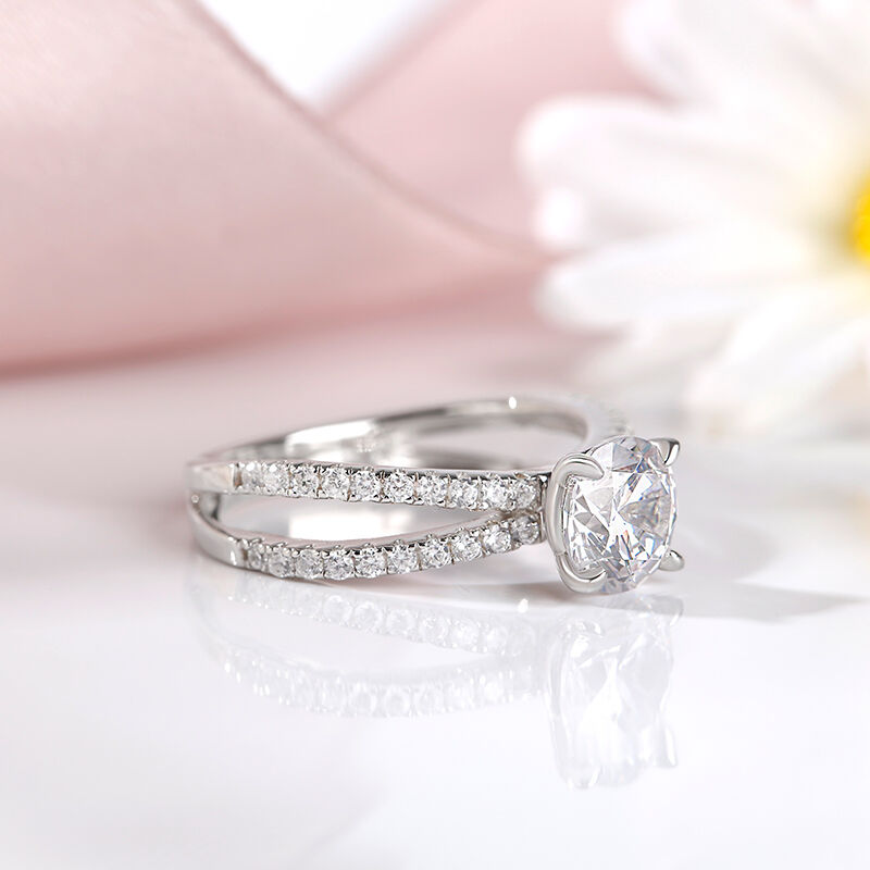 シャンク ラウンドカット リング