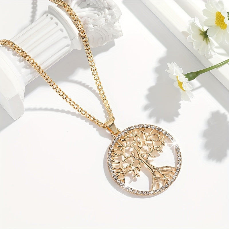 サークル型ツリー・オブ・ライフ ペンダントネックレス