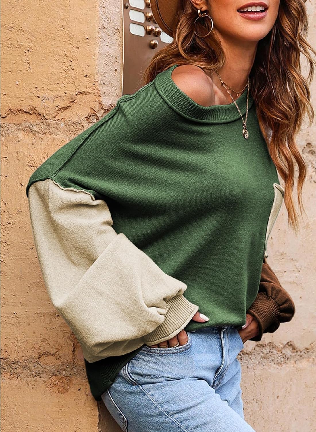 ランタンプルオーバーセーター