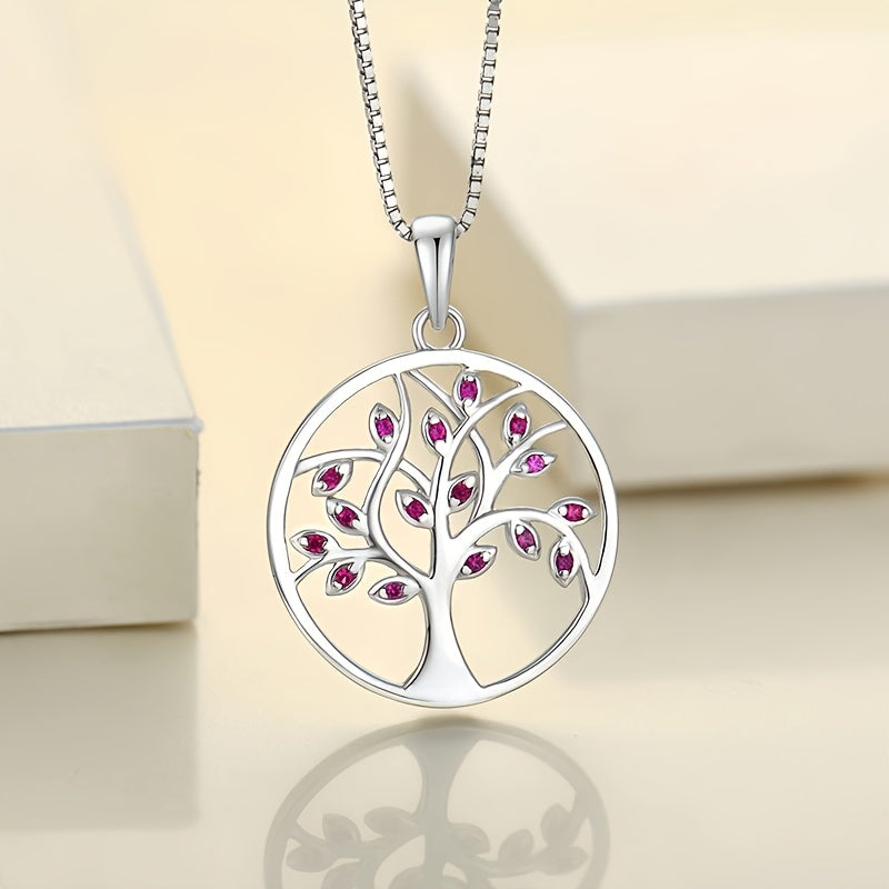 カラフルラインストーン ツリーネックレス