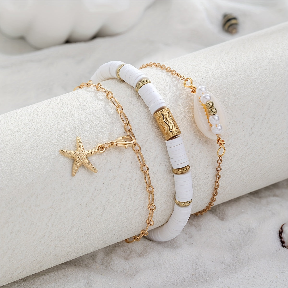 スターフィッシュ レイヤードブレスレットセット