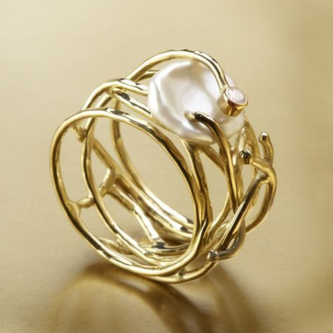 Thin Pearl Ring