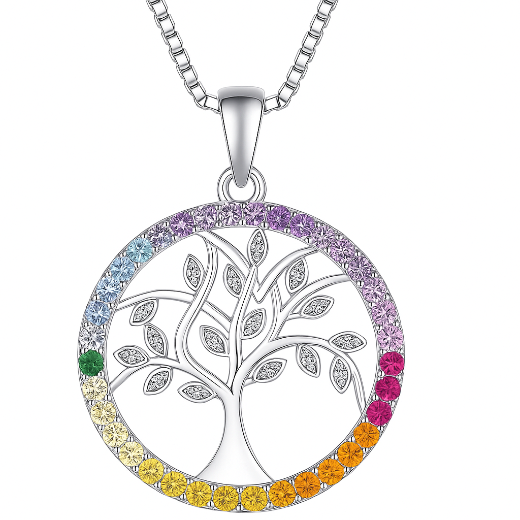 ハート型ツリー・オブ・ライフ ネックレス