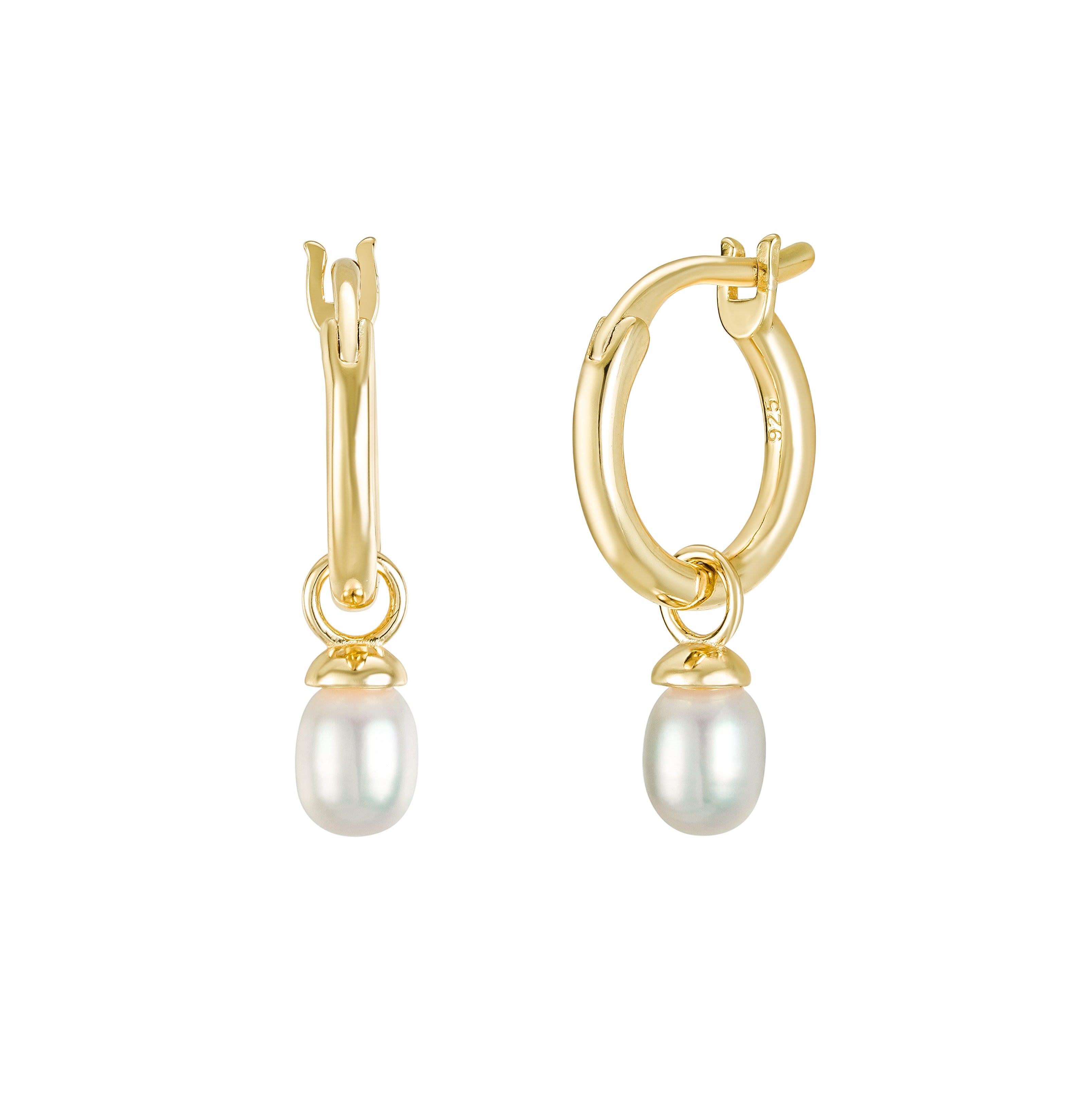 繊細なドロップピアス