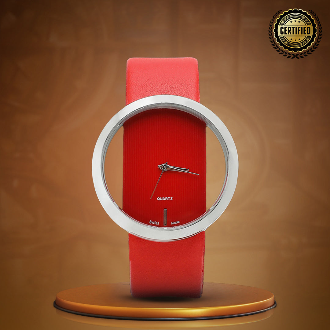 の透明ダイヤル腕時計