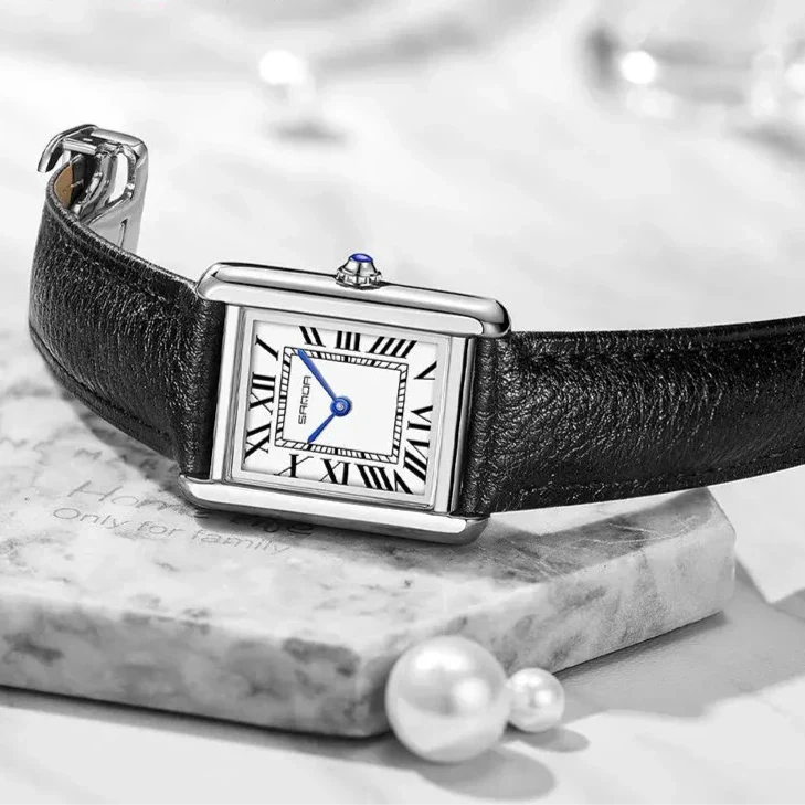 カップル用スクエアダイヤル腕時計