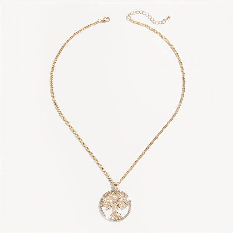 サークル型ツリー・オブ・ライフ ペンダントネックレス