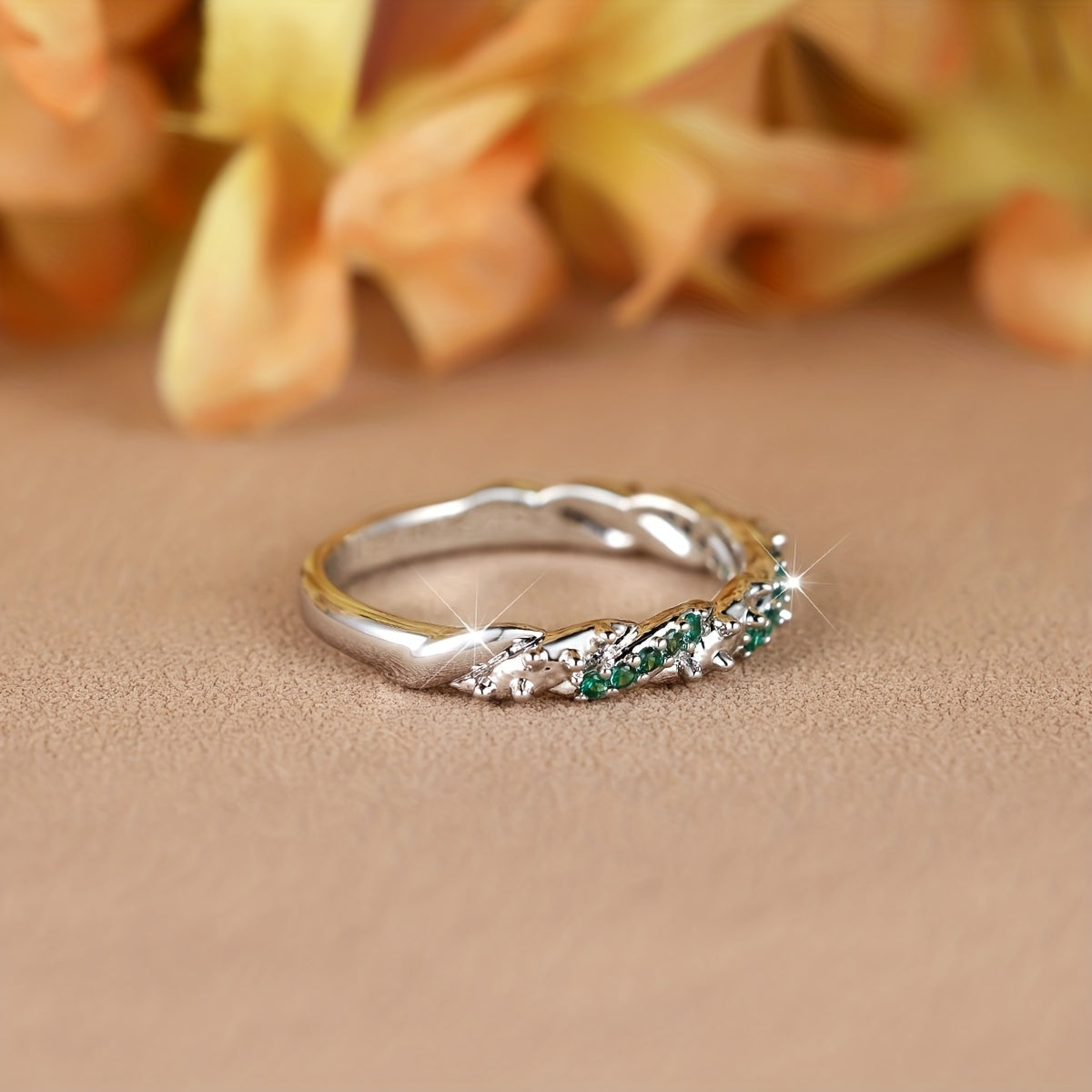 グリーンジルコニア リング