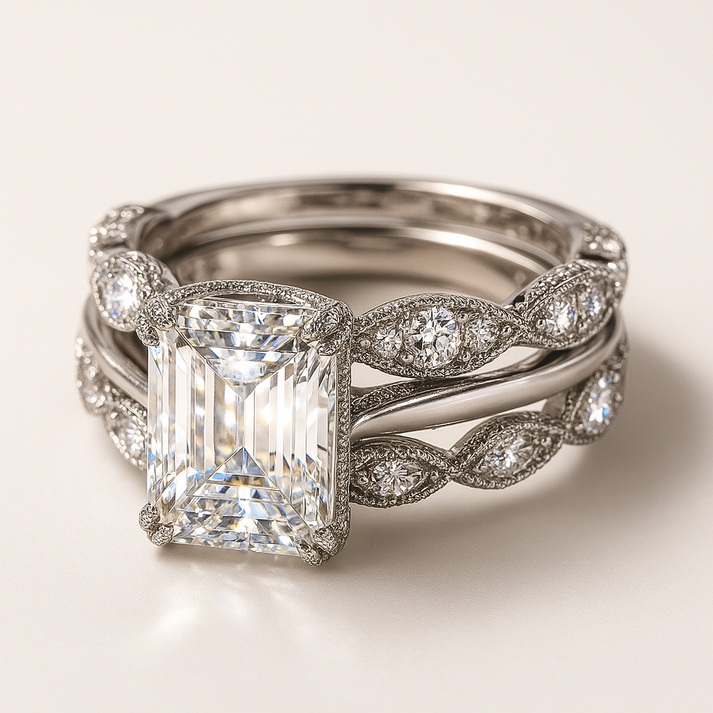 輝くシルバーレイヤーリング