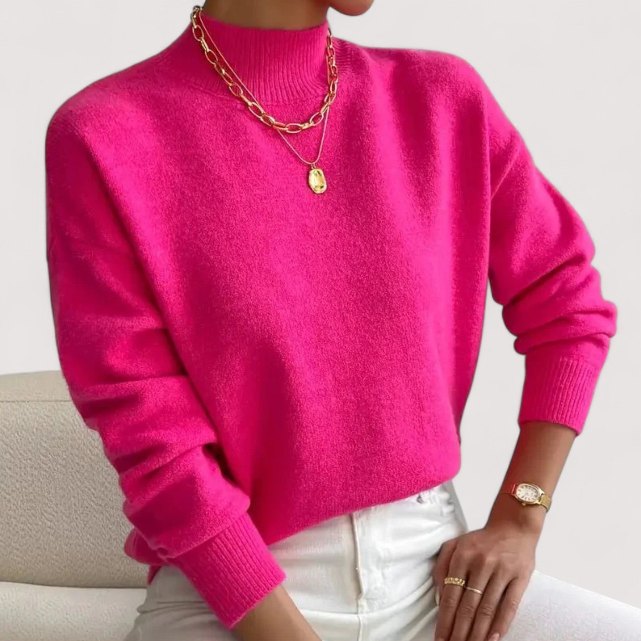 快適なタートルネックセーター