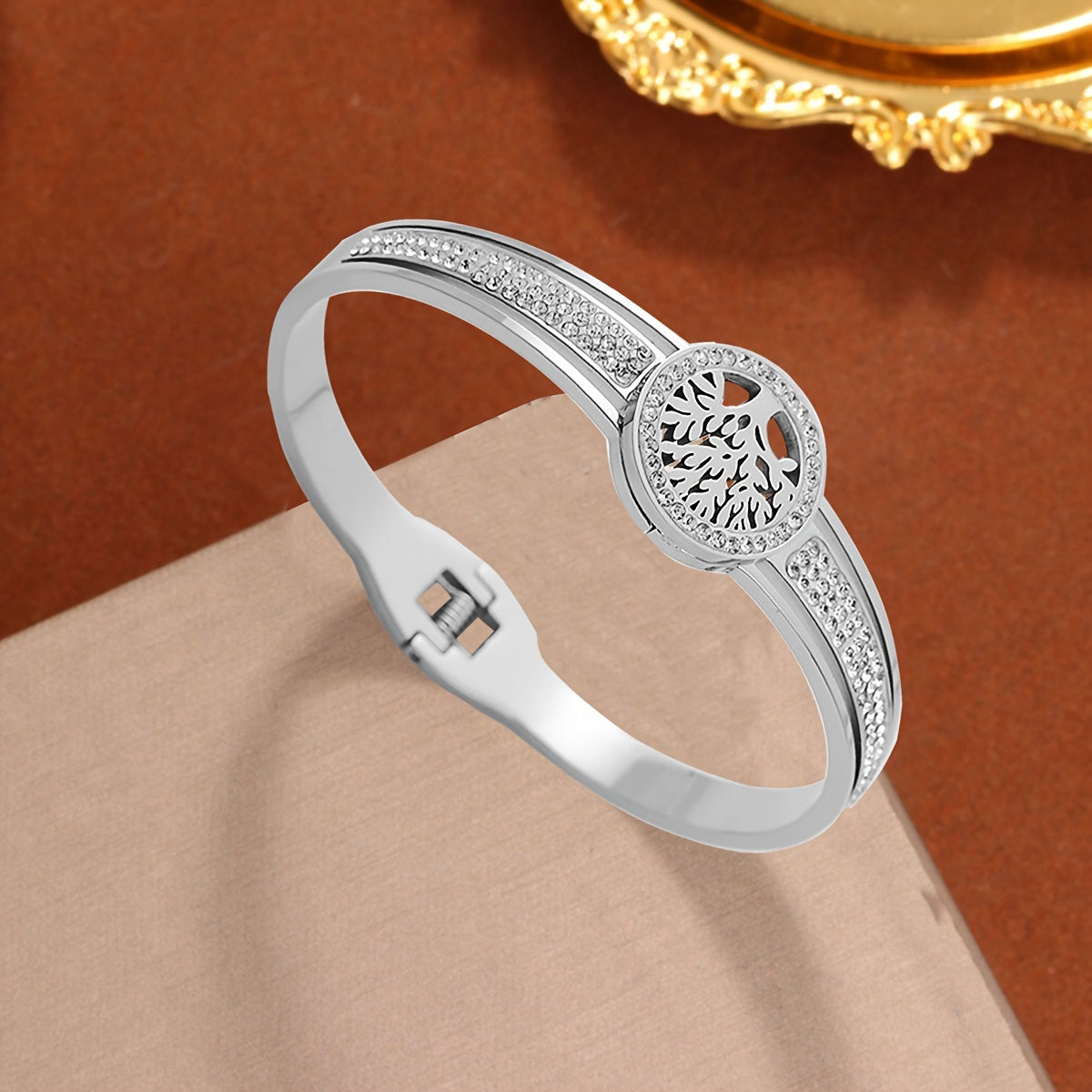 ラインストーン ツリー バングル