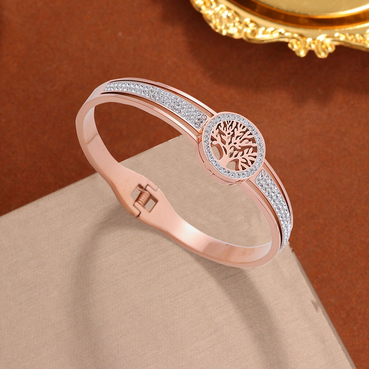 ラインストーン ツリー バングル