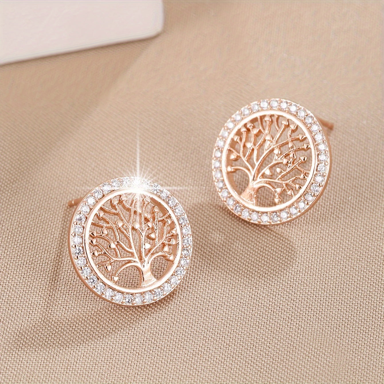 ミニマリスト生命の樹ピアス