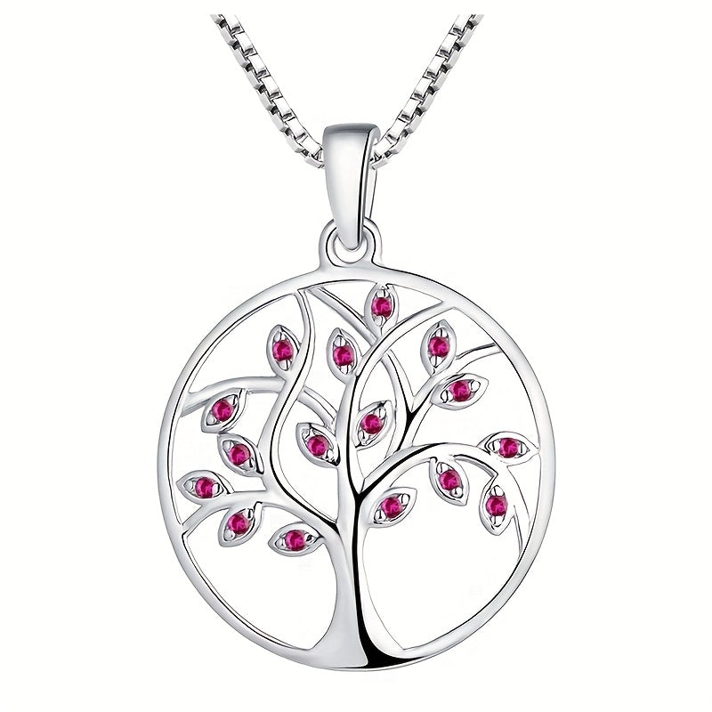 カラフルラインストーン ツリーネックレス