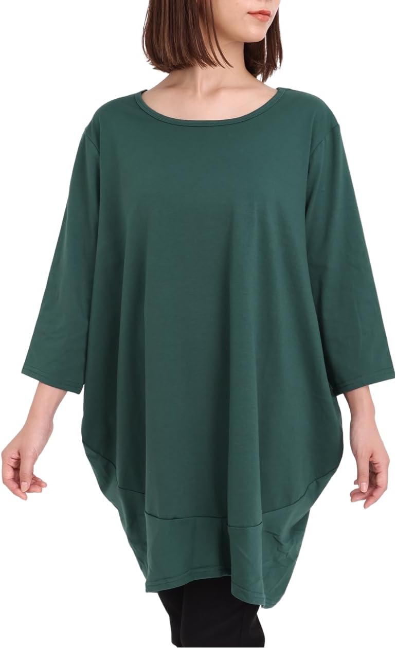 コクーンチュニックドレス