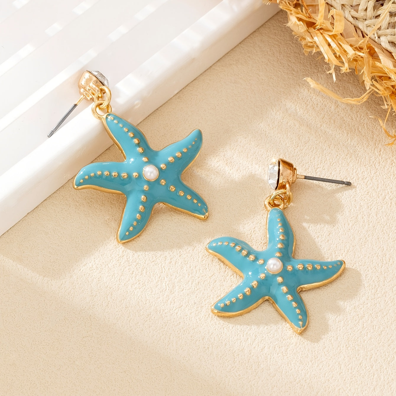 ヒトデのエナメルピアス