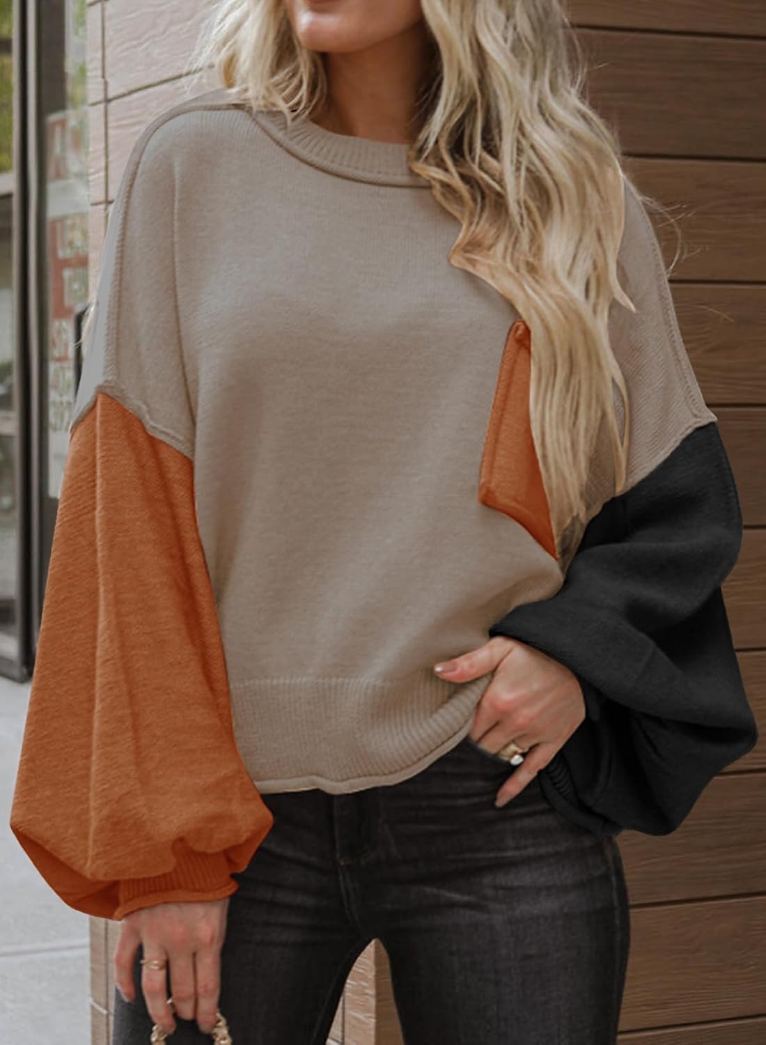 ランタンプルオーバーセーター