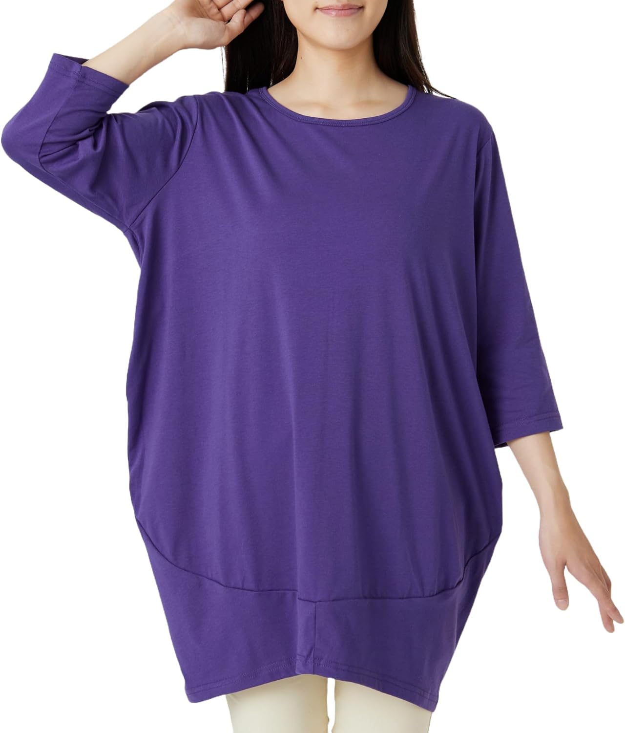 コクーンチュニックドレス