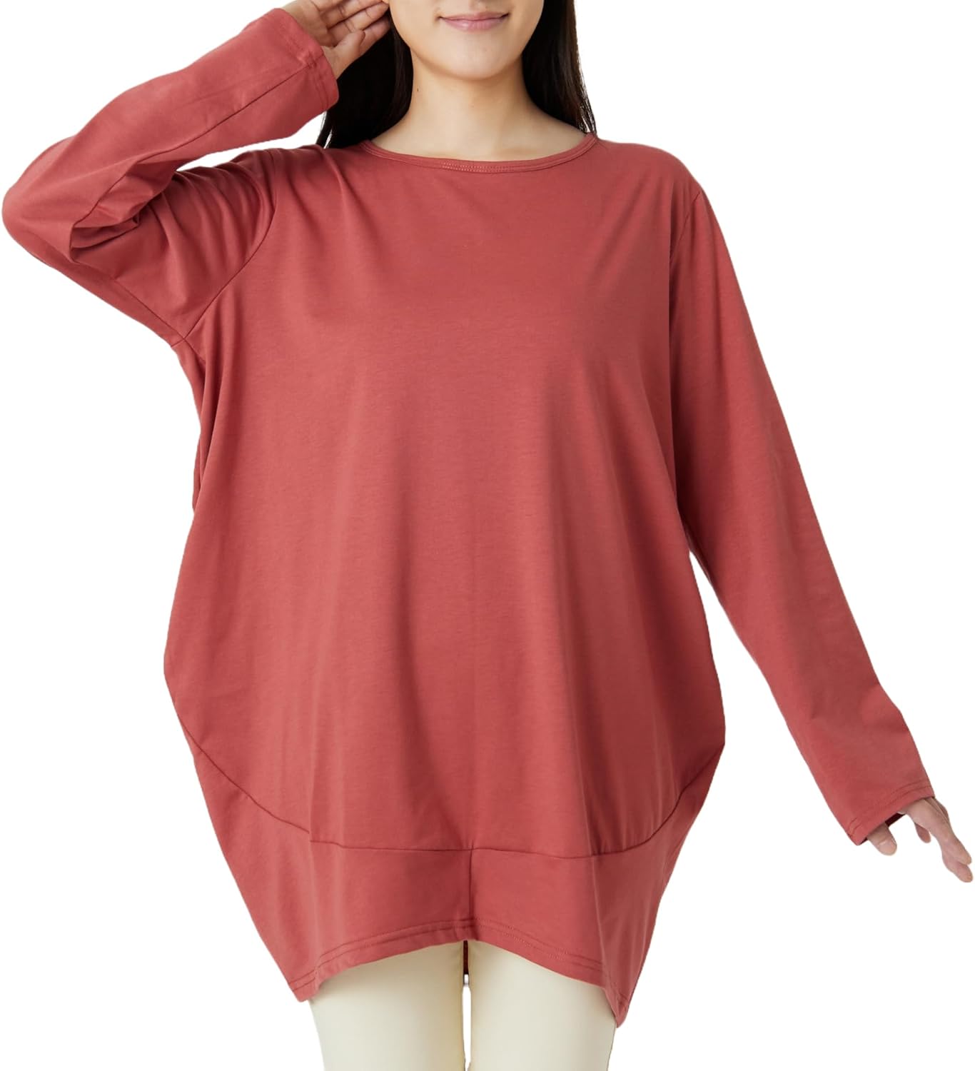 コクーンチュニックドレス