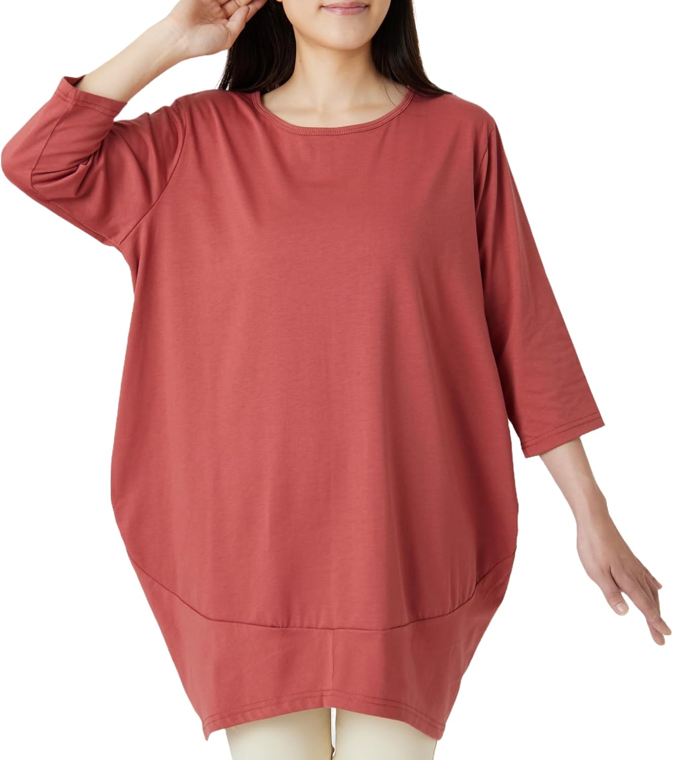 コクーンチュニックドレス