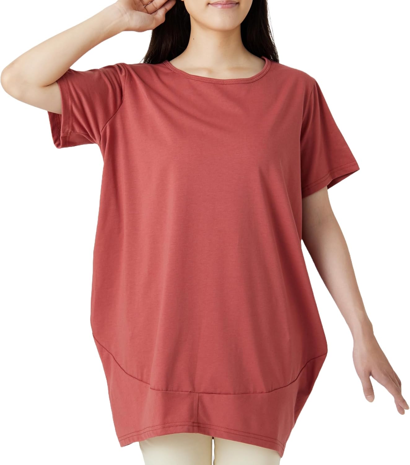 コクーンチュニックドレス