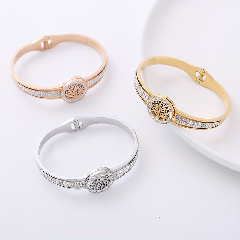 ラインストーン ツリー バングル