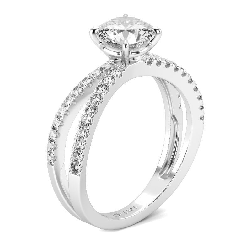 シャンク ラウンドカット リング