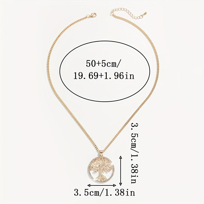 サークル型ツリー・オブ・ライフ ペンダントネックレス